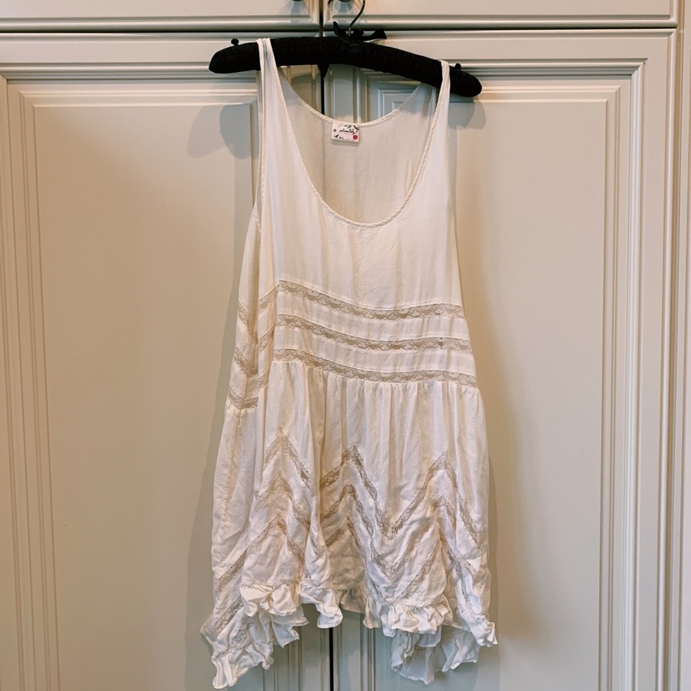 Free people flowy white dress